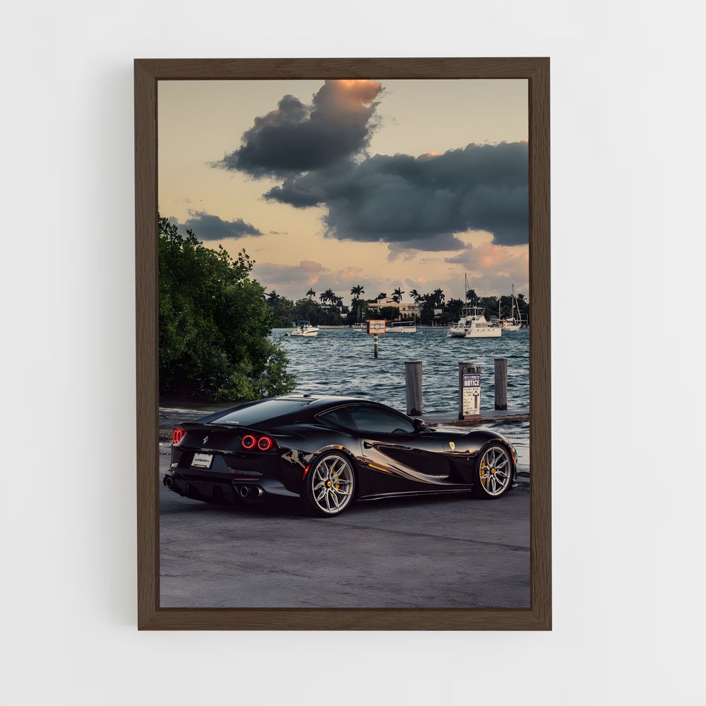 Poster Ferrari Noir 812 (vue 5)